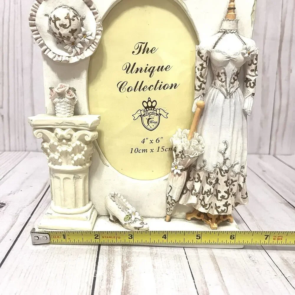 Vintage Victorian Outfit Collage Photo Picture Frame Resin 90s Victoriancore 4x6